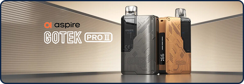 La cigarette électronique Gotek Pro 2 d'Aspire