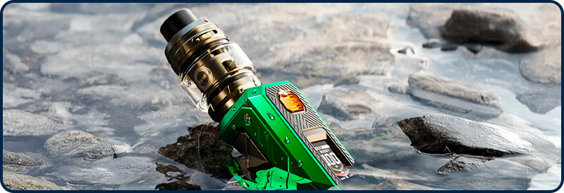 Armour Ultra Vaporesso immergé dans l'eau Armour Ultra Vaporesso immergé dans l'eau