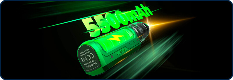 La batterie de 5500mAh de l'Armour Ultra Vaporesso La batterie de 5500mAh de l'Armour Ultra Vaporesso