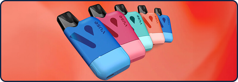 Les diff&eacute;rentes couleurs de batterie Vuse Reload 1000