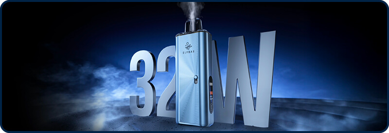 La e-cig ElfX Mega envoie jusqu'à 32W en mode Turbo !