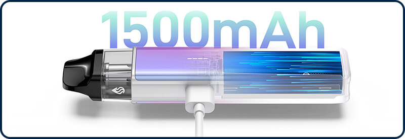 Une batterie int&eacute;gr&eacute;e de 1500mAh