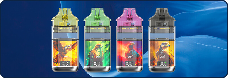 4 des 10 saveurs de Falcon Mini 20K disponibles